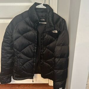 North face black winter coat